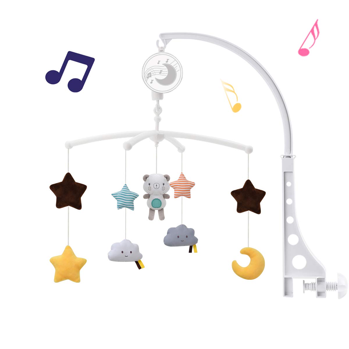 Baby Rattle Toy Set - Sonajeros móviles para cuna de bebé,