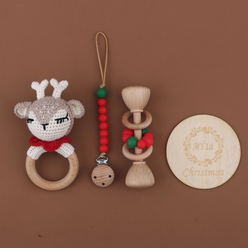 Baby Rattle Toy Set - 1 Juego de sonajero de conejo