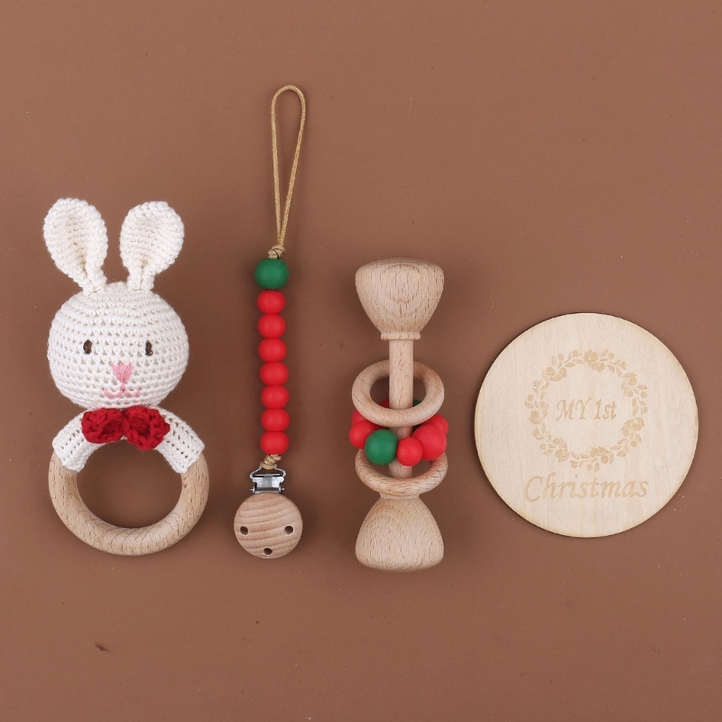 1 Juego de sonajero de conejo  - Baby Rattle Toy Set reseña y precio