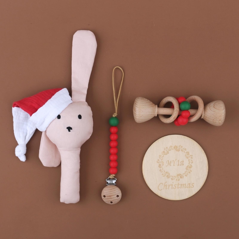 1 Juego de sonajero de conejo  - Baby Rattle Toy Set reseña y precio