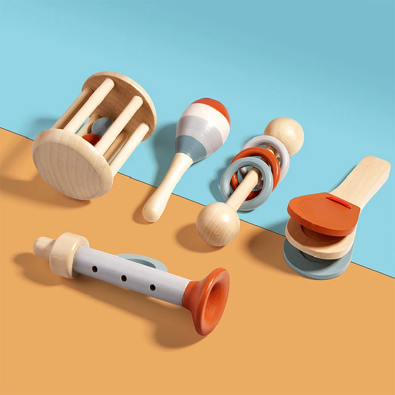 5 piezas de instrumentos music - Baby Rattle Toy Set reseña y precio