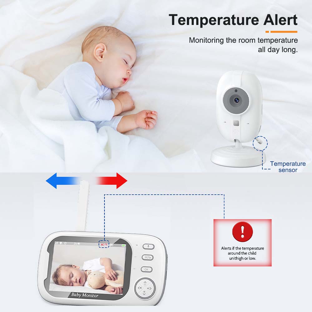 Monitor de vídeo para bebés, 3 - Wireless Baby Monitor reseña y precio